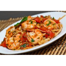 Alfredo Pasta Seared Shrimp